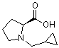 结构式 CAS# 342793-01-5, 1-(环丙基甲基)-L-脯氨酸