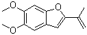 5,6-Dimethoxy-2-isopropenylbenzofuran molecular structure (CAS 34293-09-9)