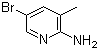 2-Amino-5-bromo-3-methylpyridine molecular structure (CAS 3430-21-5)