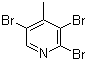 结构式 CAS# 3430-25-9, 2,3,5-三溴-4-甲基吡啶