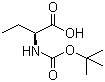 Boc-L-2-aminobutyric acid molecular structure (CAS 34306-42-8)