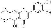 structure of CAS# 34334-69-5, Cirsiliol;6-Hydroxyluteolin-6,7-dimethyl ether; 6-Methoxyluteolin 7-methyl ether; Crisiliol