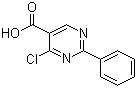 structure of CAS# 343349-20-2, 4-Chloro-2-phenyl-5-pyrimidinecarboxylic acid