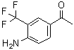 structure of CAS# 343564-14-7, 1-[4-Amino-3-(trifluoromethyl)phenyl]-1-ethanone;1-[4-Amino-3-(trifluoromethyl)phenyl]ethanone