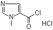 1-Methyl-1H-imidazole-5-carbonyl chloride hydrochloride molecular structure (CAS 343569-06-2)