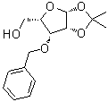 1,2-O-(1-Methylethylidene)-3-O-(phenylmethyl)-beta-L-lyxofuranose molecular structure (CAS 34370-91-7)