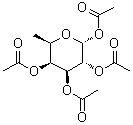 6-Deoxy-alpha-D-galactopyranose tetraacetate molecular structure (CAS 34371-40-9)