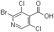 structure of CAS# 343781-56-6, 2-Bromo-3,5-dichloroisonicotinic acid