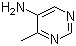 结构式 CAS# 3438-61-7, 5-氨基-4-甲基嘧啶; 4-甲基-5-氨基嘧啶
