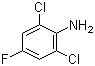 2,6-Dichloro-4-fluoroaniline molecular structure (CAS 344-19-4)