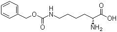 结构式 CAS# 34404-32-5, N6-[(苯基甲氧基)羰基]-D-赖氨酸