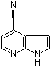 结构式 CAS# 344327-11-3, 4-氰基-7-氮杂吲哚