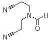 N,N-双(2-氰乙基)甲酰胺分子结构 (CAS 3445-84-9)