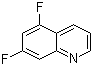 结构式 CAS# 34522-72-0, 5,7-二氟喹啉