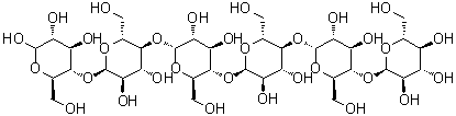 结构式 CAS# 34620-77-4, 麦芽六糖