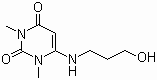 结构式 CAS# 34654-80-3, 4-(3-羟丙基氨基)-1,3-二甲基脲嘧啶