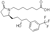 (2S)-2-[(3R)-3-Hydroxy-4-[3-(trifluoromethyl)phenyl]butyl]-5-oxo-1-pyrrolidineheptanoic acid molecular structure (CAS 346672-61-5)