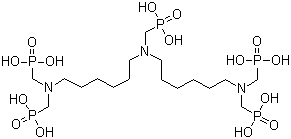 Bis(hexamethylenetriaminepenta(methylenephosphonic acid)) molecular structure (CAS 34690-00-1)
