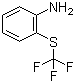 structure of CAS# 347-55-7, 2-[(Trifluoromethyl)thio]aniline