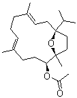 Incensole acetate molecular structure (CAS 34701-53-6)