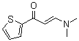 structure of CAS# 34772-98-0, 3-Dimethylamino-1-(thiophen-2-yl)propenone;1-(2-Thienyl)-3-(dimethylamino)-2-propen-1-one; 3-(Dimethylamino)-1-(2-thienyl)-2-propen-1-one