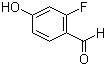 structure of CAS# 348-27-6, 2-Fluoro-4-hydroxybenzaldehyde
