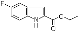structure of CAS# 348-36-7, Ethyl 5-fluoroindole-2-carboxylate;5-Fluoroindole-2-carboxylic acid ethyl ester