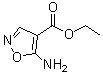 structure of CAS# 34859-64-8, Ethyl 5-amino-4-isoxazolecarboxylate