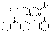 N-Benzylcarboxyglutamic acid 1-tert-butyl ester dicyclohexylamine salt molecular structure (CAS 34897-61-5)
