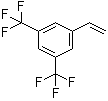 structure of CAS# 349-59-7, 3,5-Bis(trifluoromethyl)styrene;1-Ethenyl-3,5-bis(trifluoromethyl)benzene; 3,5-Bis(trifluoromethyl)-1-vinylbenzene
