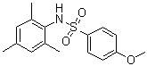 structure of CAS# 349085-82-1, 4-Methoxy-N-(2,4,6-trimethylphenyl)benzenesulfonamide