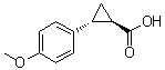 trans-2-(4-Methoxyphenyl)cyclopropanecarboxylic acid molecular structure (CAS 34919-28-3)