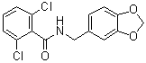 N-(1,3-Benzodioxol-5-ylmethyl)-2,6-dichlorobenzamide molecular structure (CAS 349438-38-6)