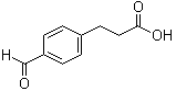 structure of CAS# 34961-64-3, 4-Formylbenzenepropanoic acid;3-(4-Formylphenyl)propionic acid