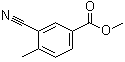 structure of CAS# 35066-32-1, 3-Cyano-4-methylbenzoic acid methyl ester;Methyl 3-cyano-4-methylbenzoate