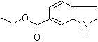 2,3-二氢-1H-吲哚-6-羧酸乙酯分子结构 (CAS 350683-40-8)