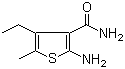 2-Amino-4-ethyl-5-methyl-3-thiophenecarboxamide molecular structure (CAS 350996-89-3)