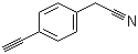 4-乙炔基苯乙腈分子结构 (CAS 351002-90-9)