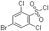 4-溴-2,6-二氯苯磺酰氯分子结构 (CAS 351003-54-8)