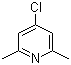 4-氯-2,6-二甲基吡啶分子结构 (CAS 3512-75-2)