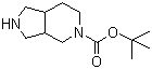 5-Boc-octahydropyrrolo[3,4-c]pyridine molecular structure (CAS 351370-99-5)