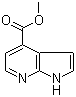 Methyl 7-azaindole-4-carboxylate molecular structure (CAS 351439-07-1)