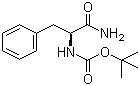 结构式 CAS# 35150-06-2, Boc-L-苯丙氨酰胺; N-叔丁氧羰基-L-苯丙氨酰胺