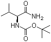 结构式 CAS# 35150-08-4, Boc-L-缬氨酰胺; N-叔丁氧羰基-L-缬氨酰胺
