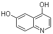 4,6-Quinolinediol molecular structure (CAS 3517-61-1)
