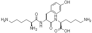 L-Lysyl-L-tyrosyl-L-lysine molecular structure (CAS 35193-18-1)