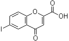 结构式 CAS# 35204-43-4, 6-碘-4-氧代-4H-1-苯并吡喃-2-羧酸