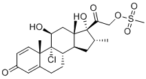 结构式 CAS# 352315-75-4, 伊科米松 21-甲磺酸酯