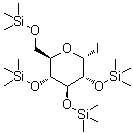 2,3,4,6-Tetrakis-O-(trimethylsilyl)-alpha-D-glucopyranosyl iodide molecular structure (CAS 352432-46-3)
