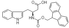 (betaS)-beta-[[(9H-Fluoren-9-ylmethoxy)carbonyl]amino]-1H-indole-3-butanoic acid molecular structure (CAS 353245-98-4)